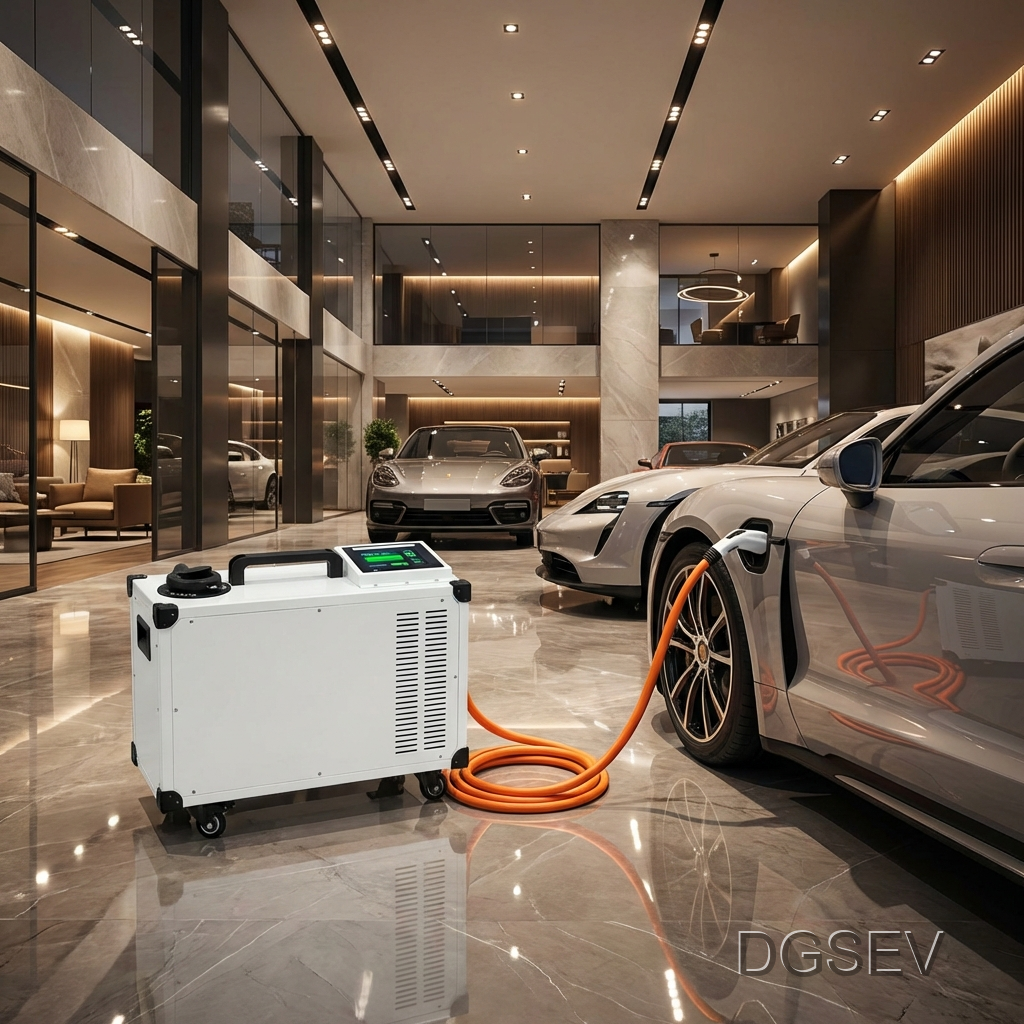 Cargador móvil DC 20kW - Vista showroom